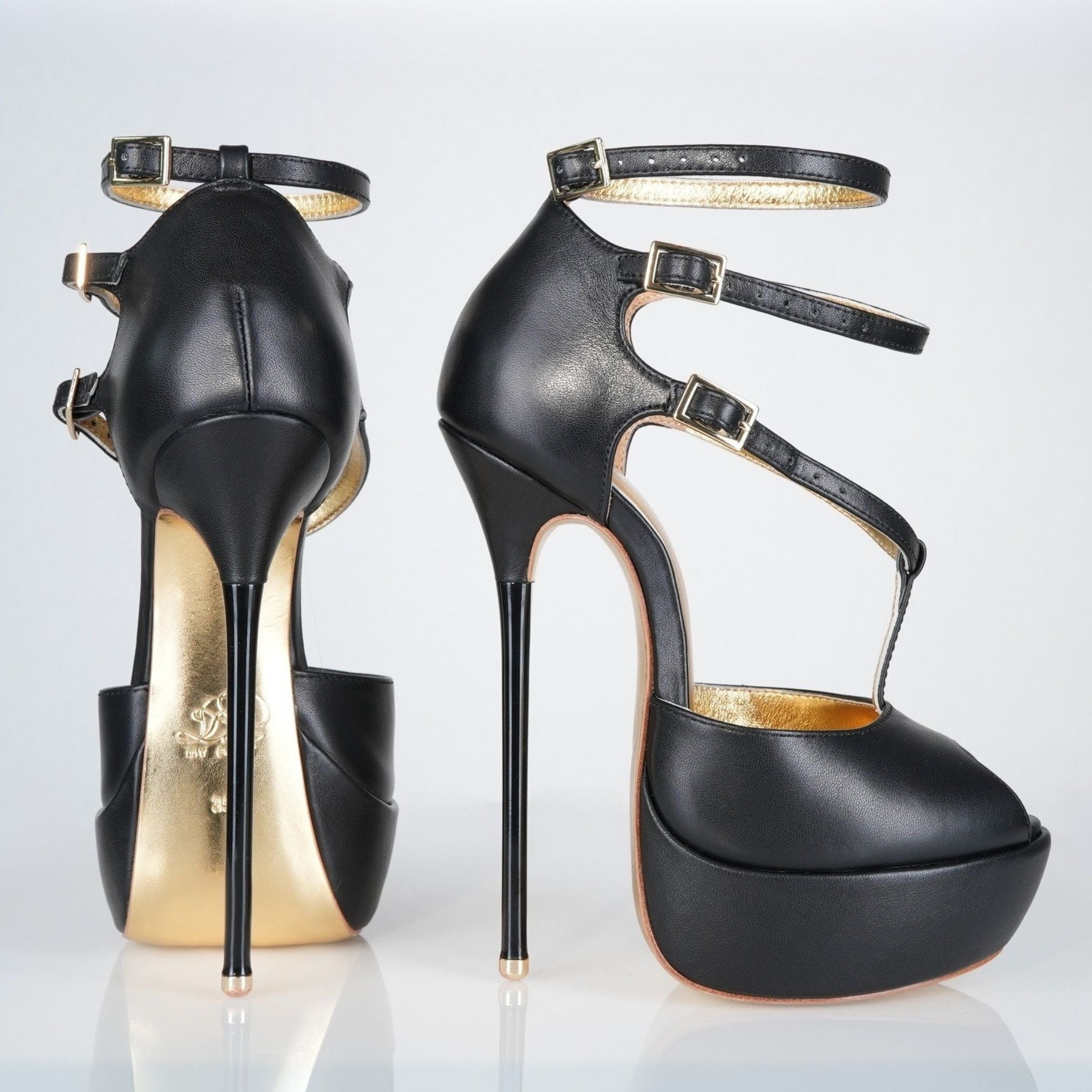 The Elegance of Metal-Tipped Stiletto Heels