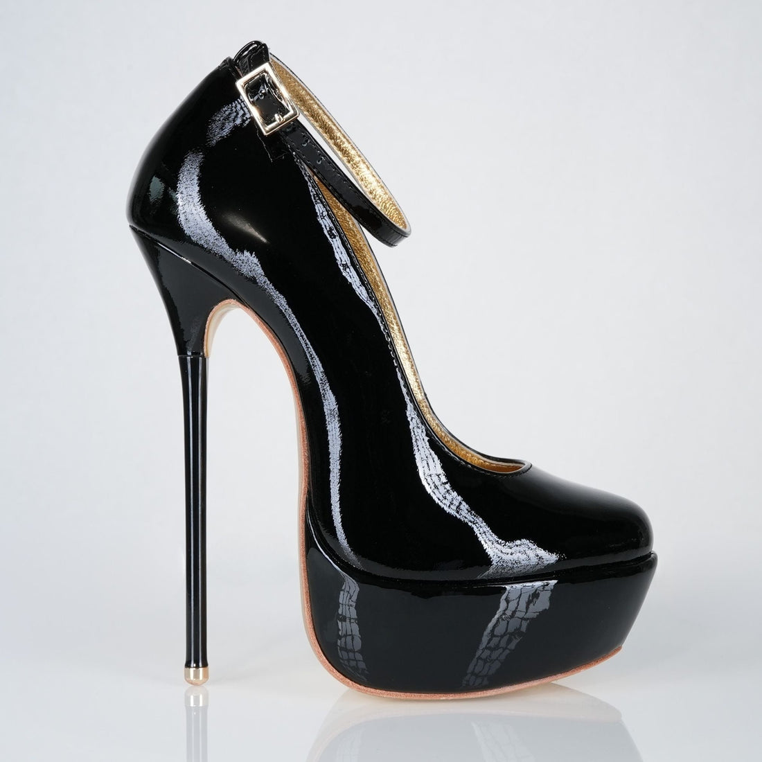 Empress Black Leather Oxfords 160mm