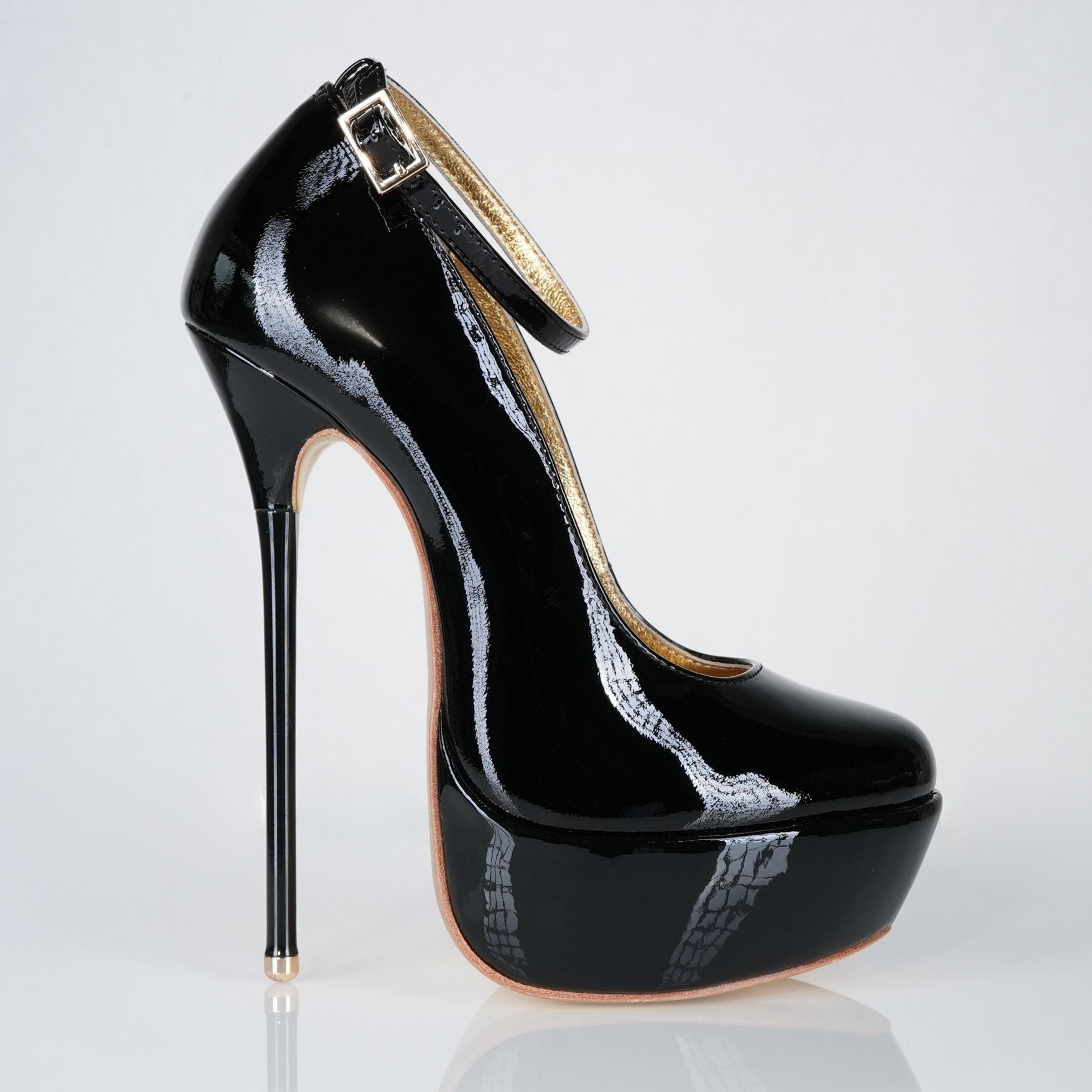 Empress Black Leather Oxfords 160mm