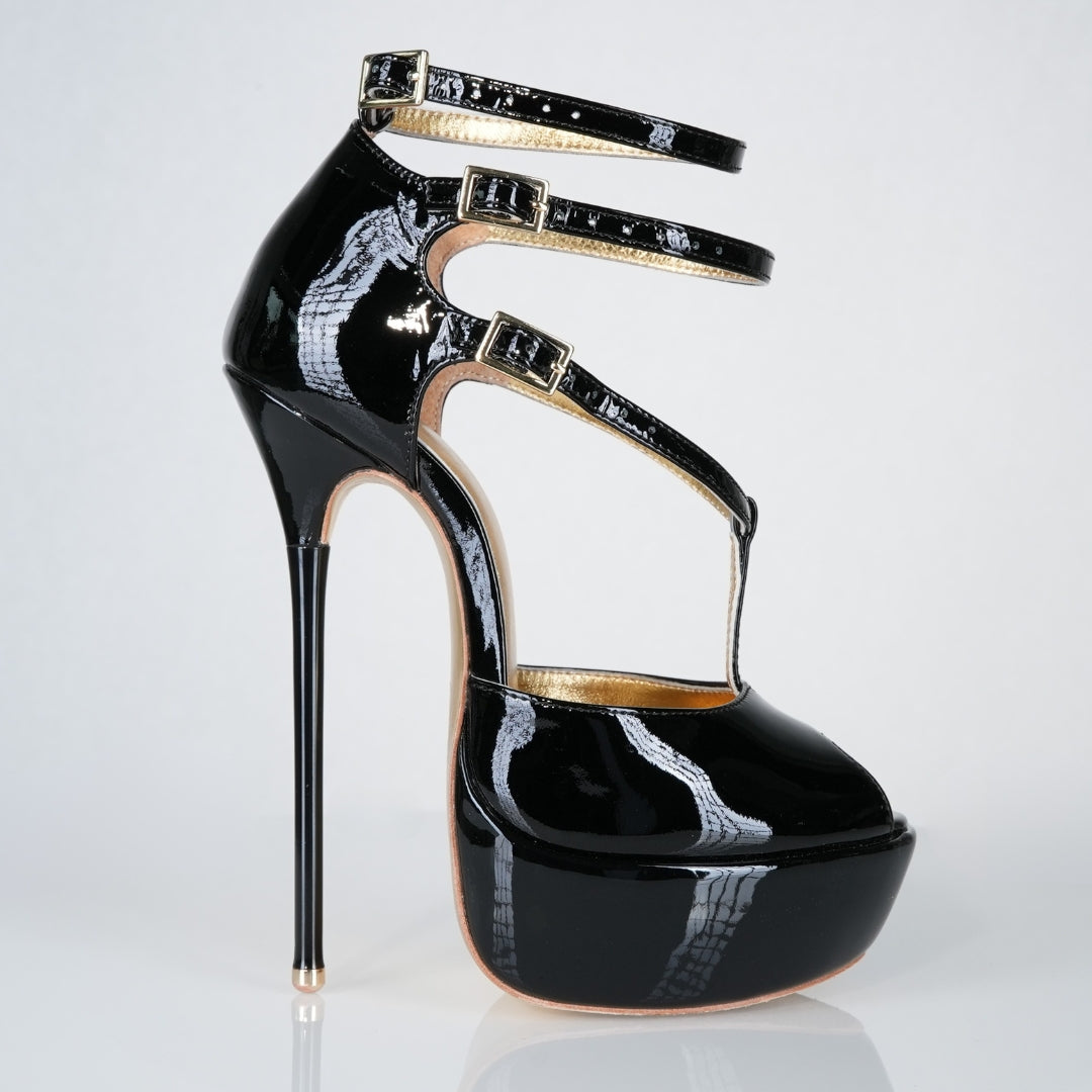 Princess Beige Leather 160mm Sandals