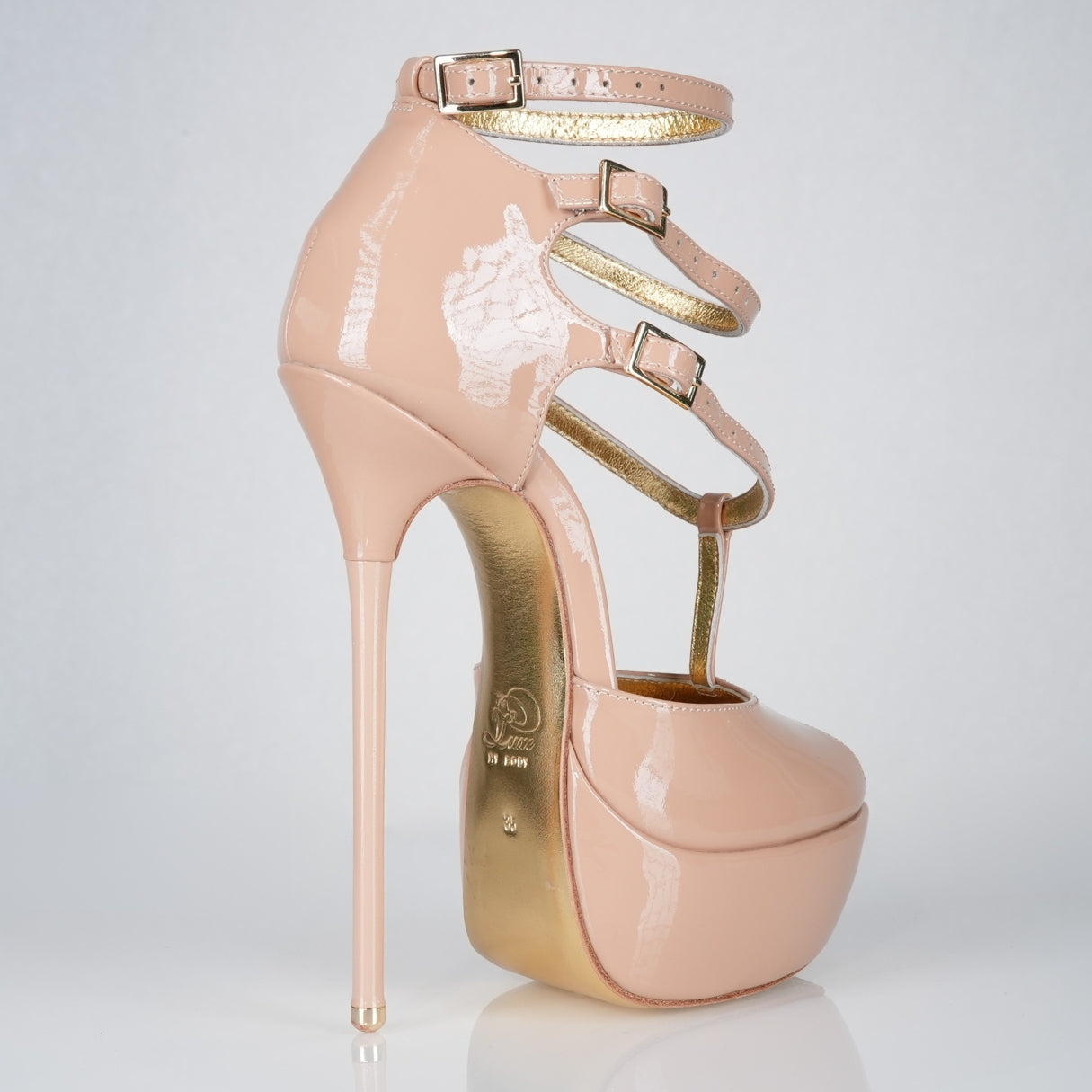 Princess_160mm_Beige_Patent_Sandals_2 - Luxe My Body