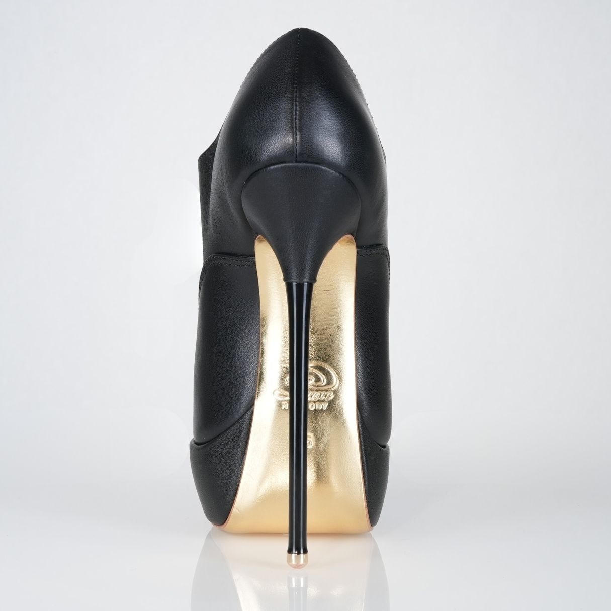 black-leather-platform-high-heel-oxfords-back - Luxe My Body