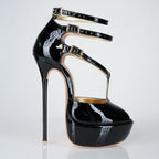 black-patent-leather-stiletto-sandals - Luxe My Body