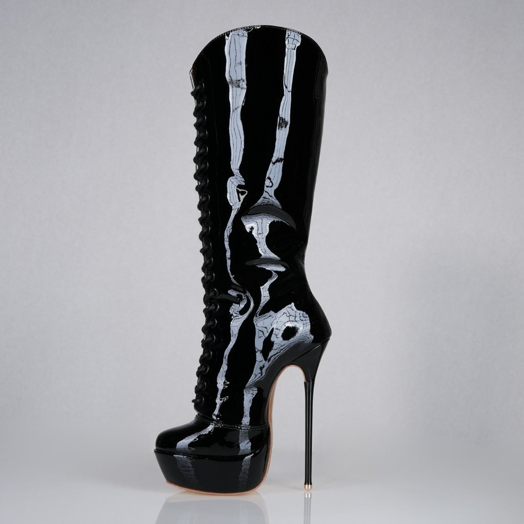 black-patent-platform-high-heel-boots-left - Luxe My Body